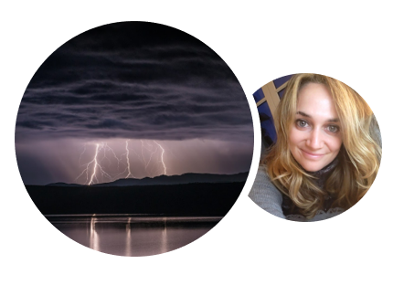 Image d'orage associé à une photo personnelle experte météo