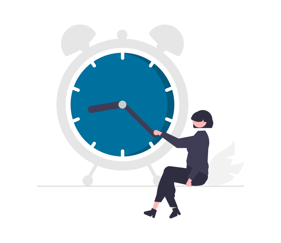 Horloge avec une dame assise sur la droite